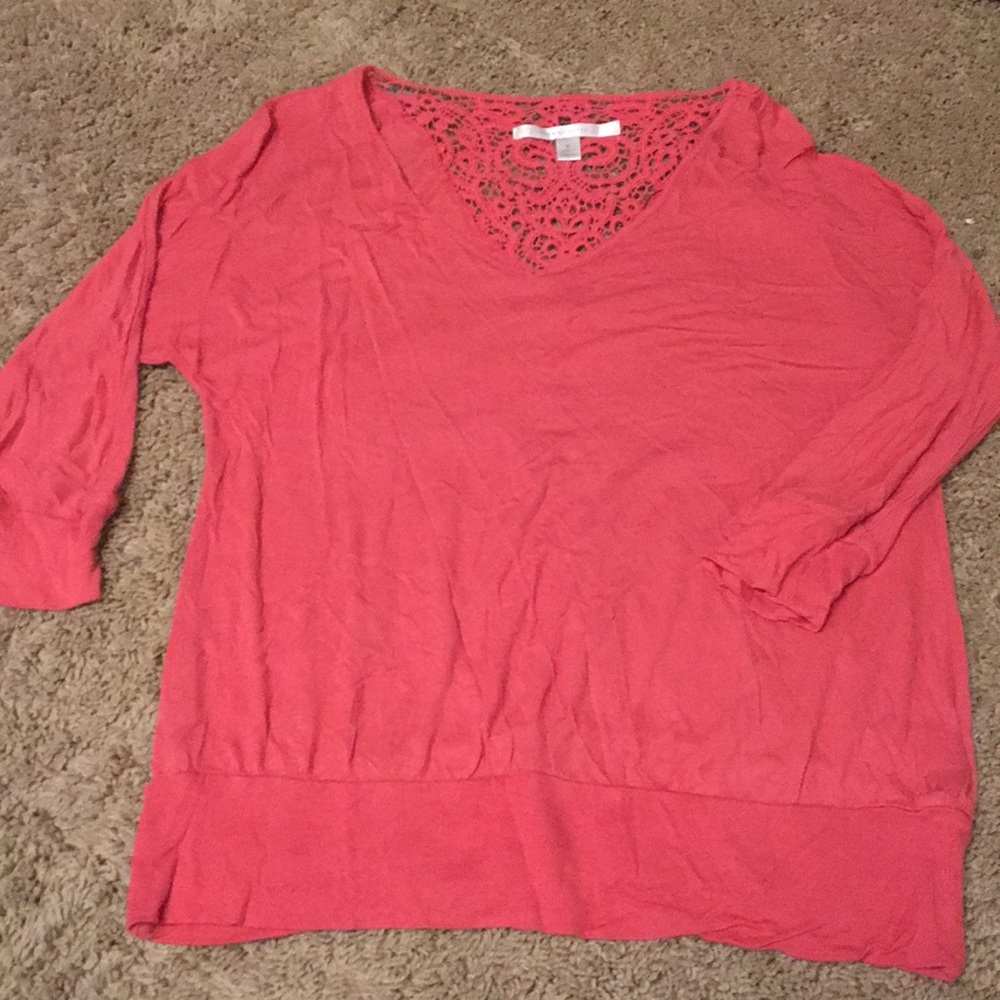 Lauren Conrad coral top!